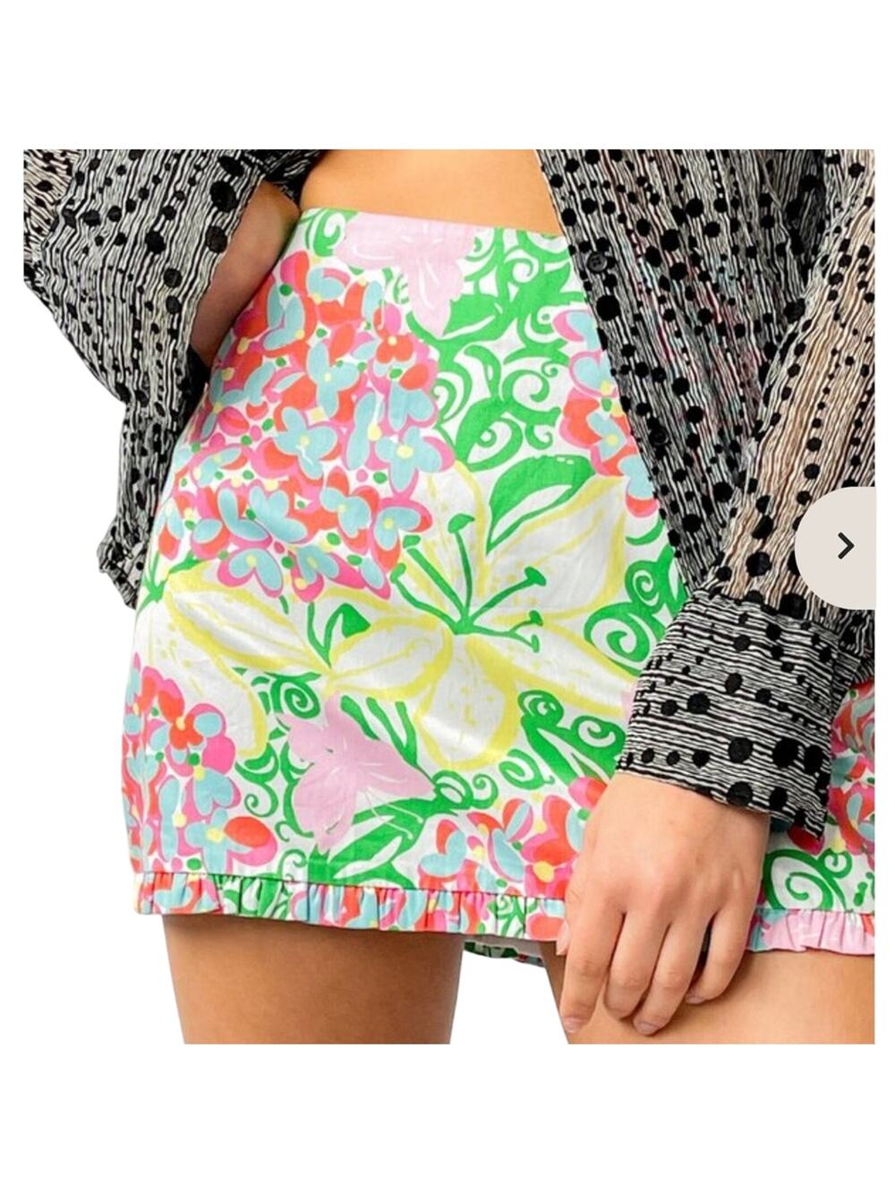 RARE Lilly Pulitzer Callie Mini Skirt Mariposa Butterfly Floral Print Size 0